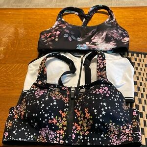 3 sports bras.